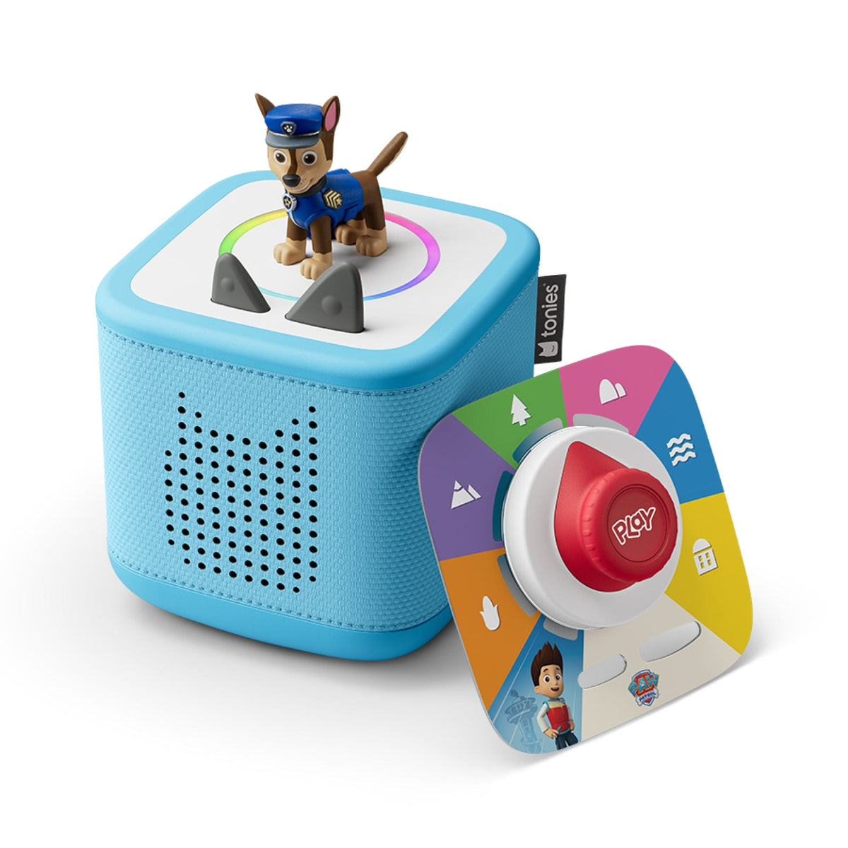 Tonies Toniebox 2 Play Set Sky Blue with Paw Patrol Chase, Game and Controller 4251192172327