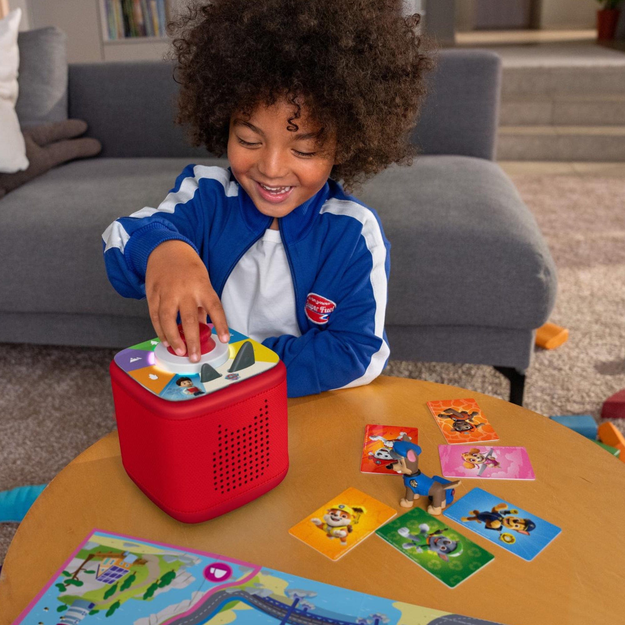 Tonies Toniebox 2 Play Set Sunset Red with Paw Patrol Chase, Game and Controller 4251192172280