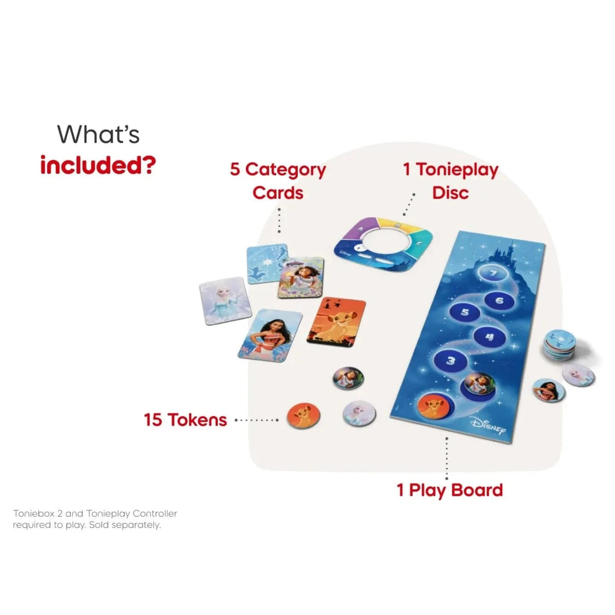 Tonies Tonieplay Disney Quiz Kingdom Game for Toniebox 2 4251192168207