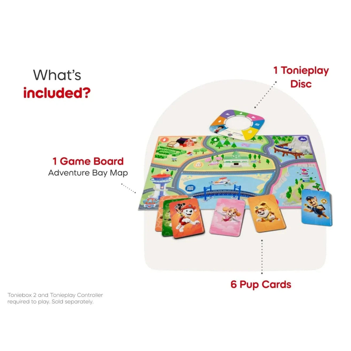 Tonies Tonieplay Paw Patrol - Adventure Bay Rescue Heroes Game for Toniebox 2 4251192168283