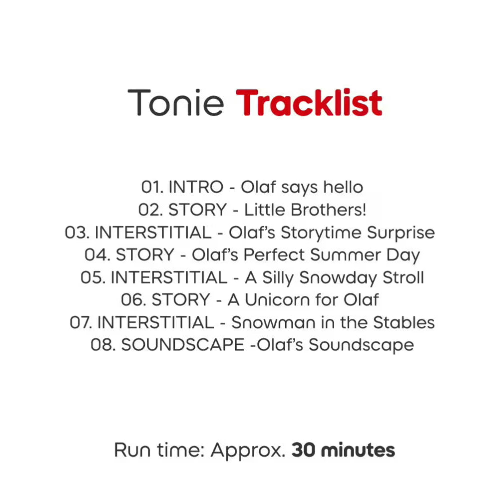 Tonies - Disney Olaf Cuddle Tonie 4251192175991