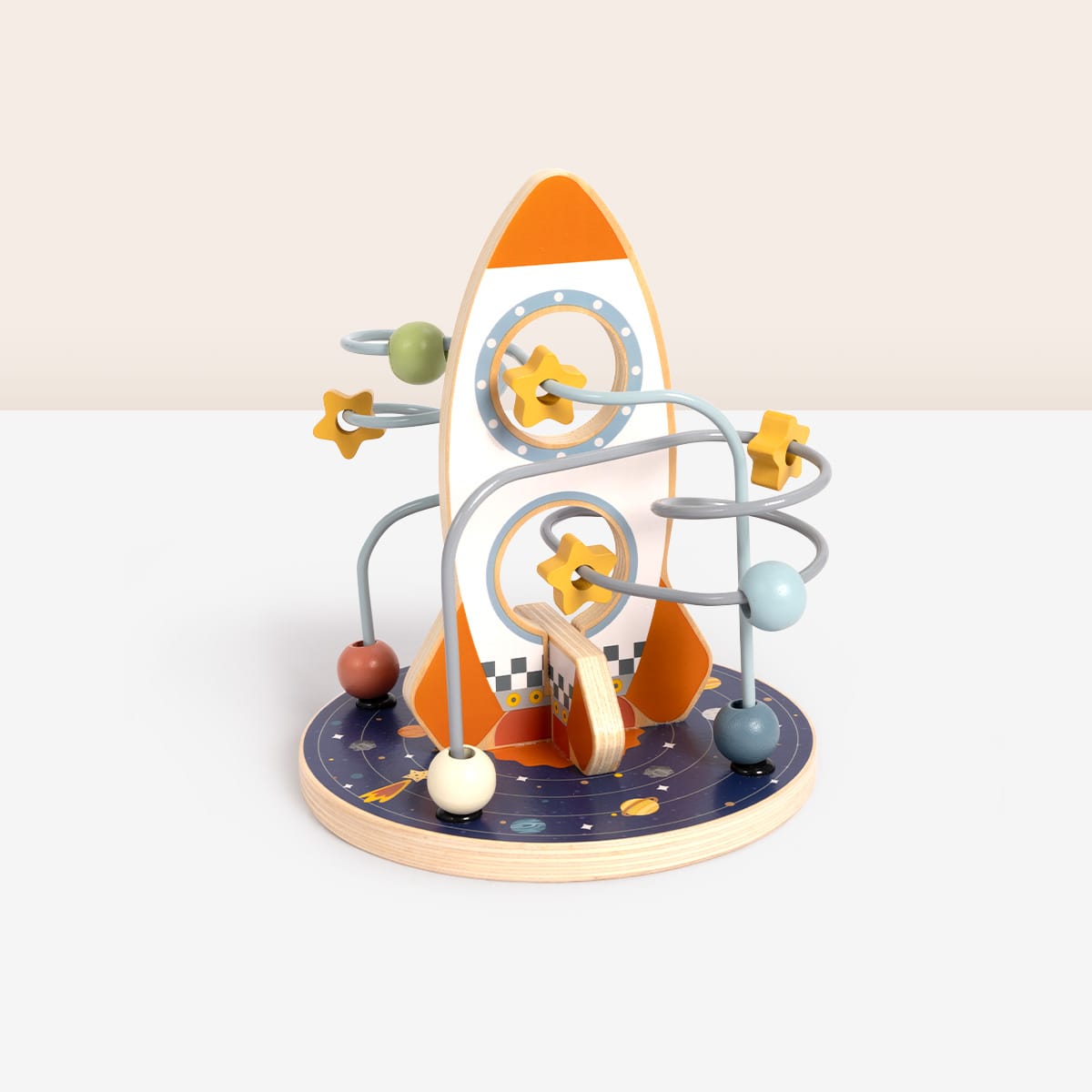 Tooky Toy Space Rocket Bead Maze