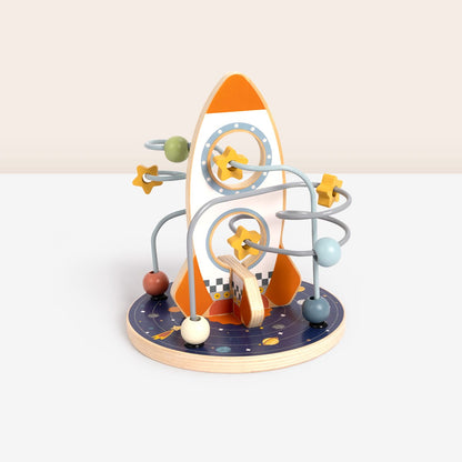 Tooky Toy Space Rocket Bead Maze