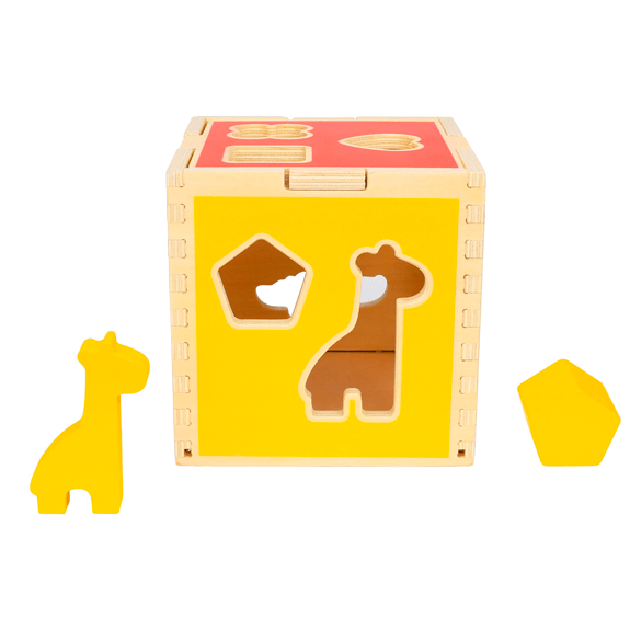Tooky Toy's Wooden Animal Shape Sorter 6972633372776