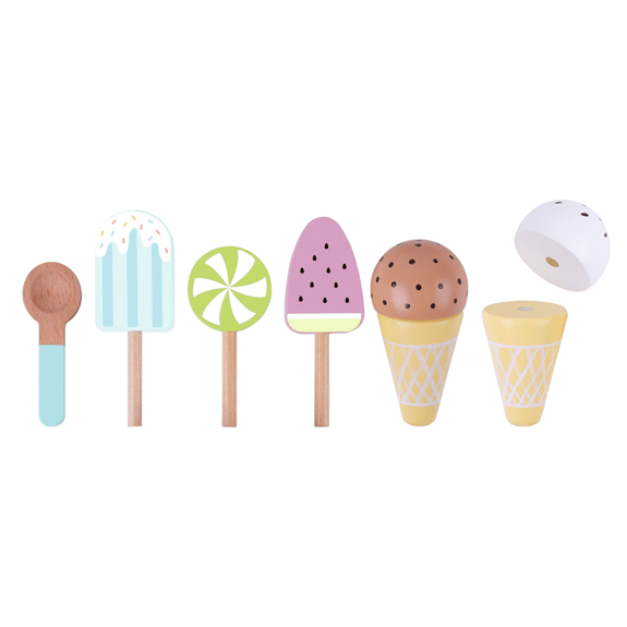 Tooky Toy's Wooden Ice Cream Set 6972633374824