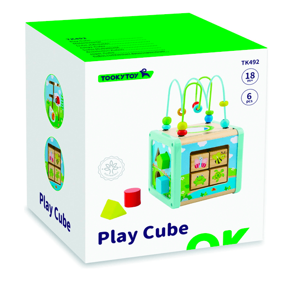 Tooky Toy's Wooden Play Cube 6972633374565