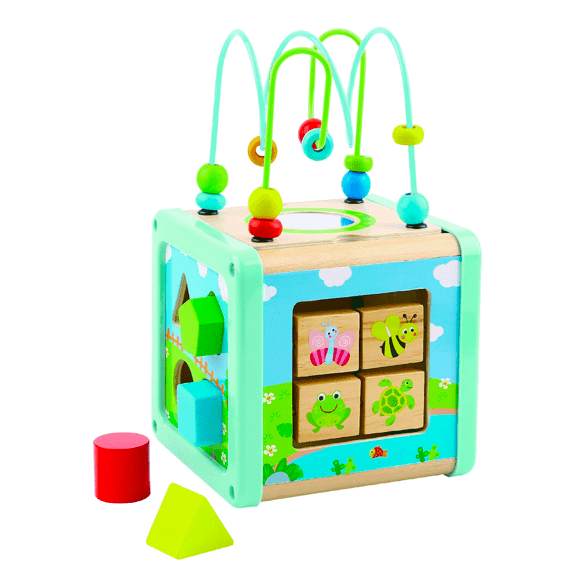 Tooky Toy's Wooden Play Cube 6972633374565