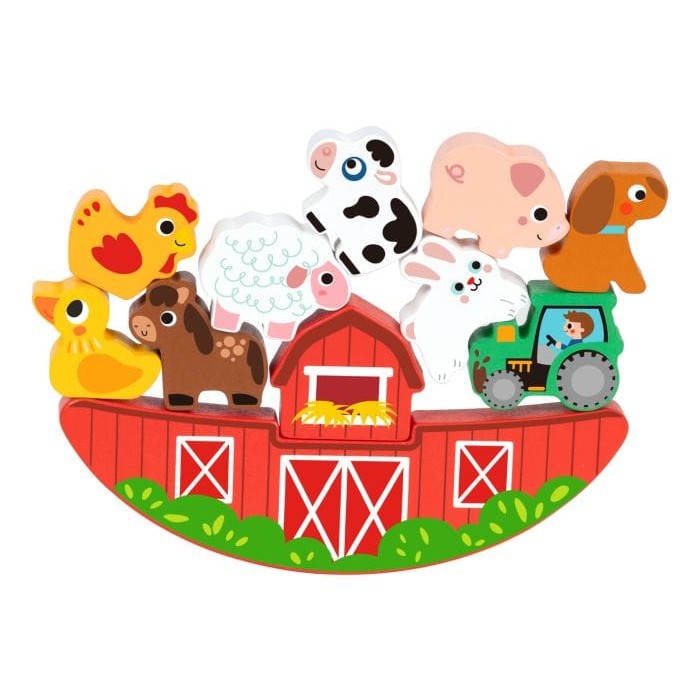 Tooky Toy - Wooden 2in1 Balance Puzzle - Farm 6976831555498