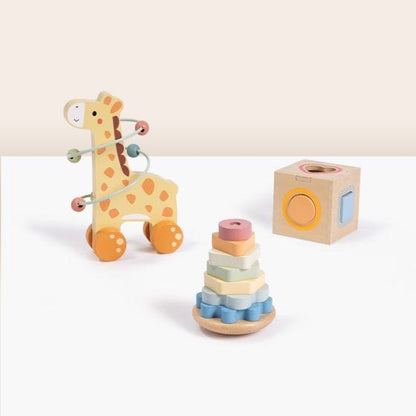 Tooky Toy - Wooden 3 in 1 Box - Giraffe 6976831553616