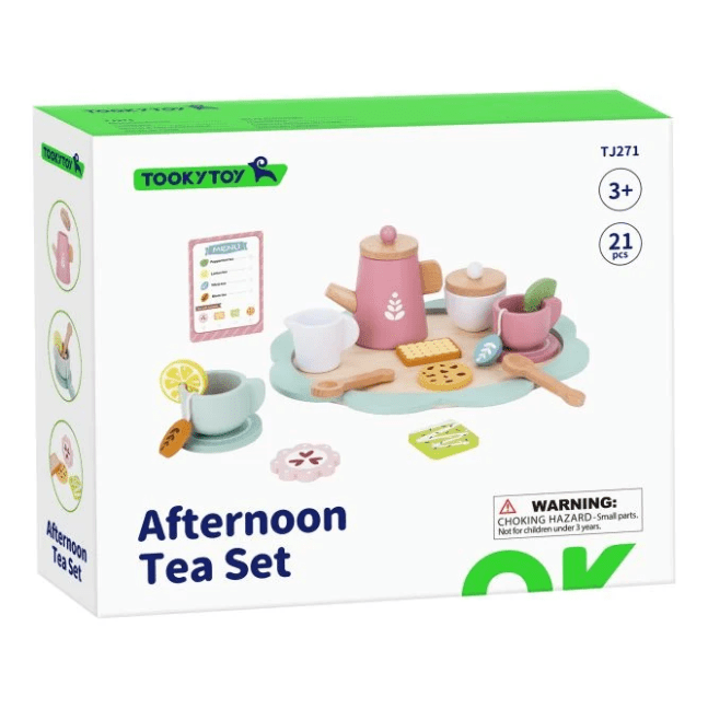 Tooky Toy - Wooden Afternoon Tea Set 6972633377474