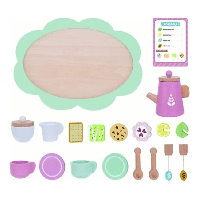 Tooky Toy - Wooden Afternoon Tea Set 6972633377474