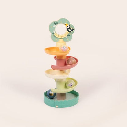 Tooky Toy - Wooden Ball Drop Tower 6972633378518