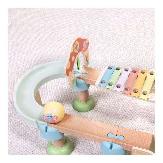 Tooky Toy - Wooden Ball Drop Track Set 6976831550196