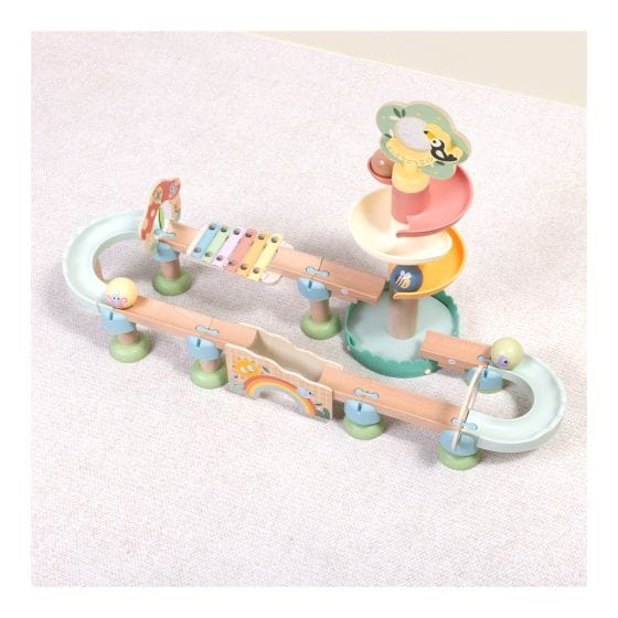 Tooky Toy - Wooden Ball Drop Track Set 6976831550196