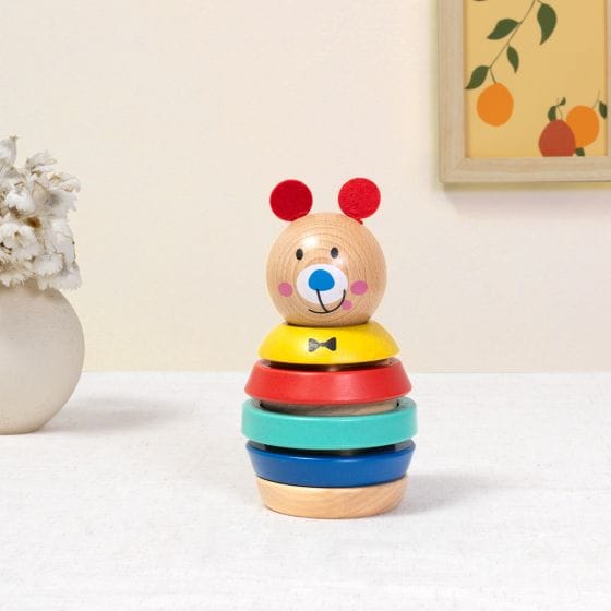 Tooky Toy - Wooden Bear Shape Tower 6972633371069