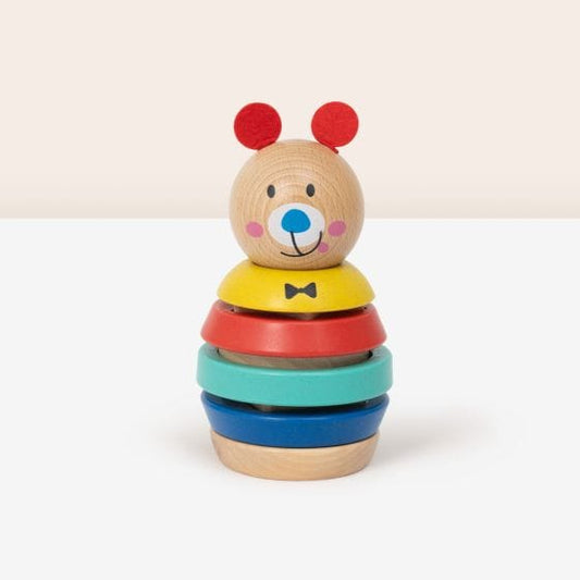 Tooky Toy - Wooden Bear Shape Tower 6972633371069