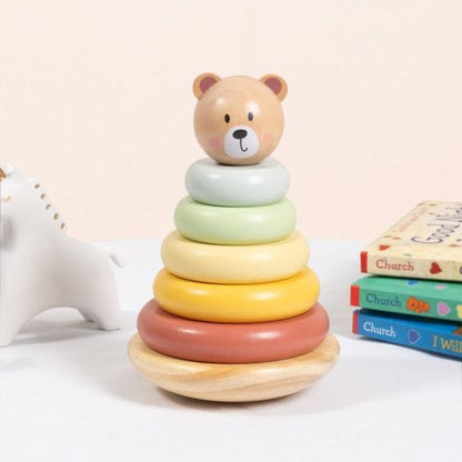 Tooky Toy - Wooden Bear Tower 6972633378372