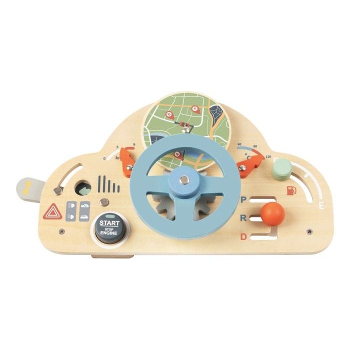Tooky Toy - Wooden Drive Busy Board 6976831555245