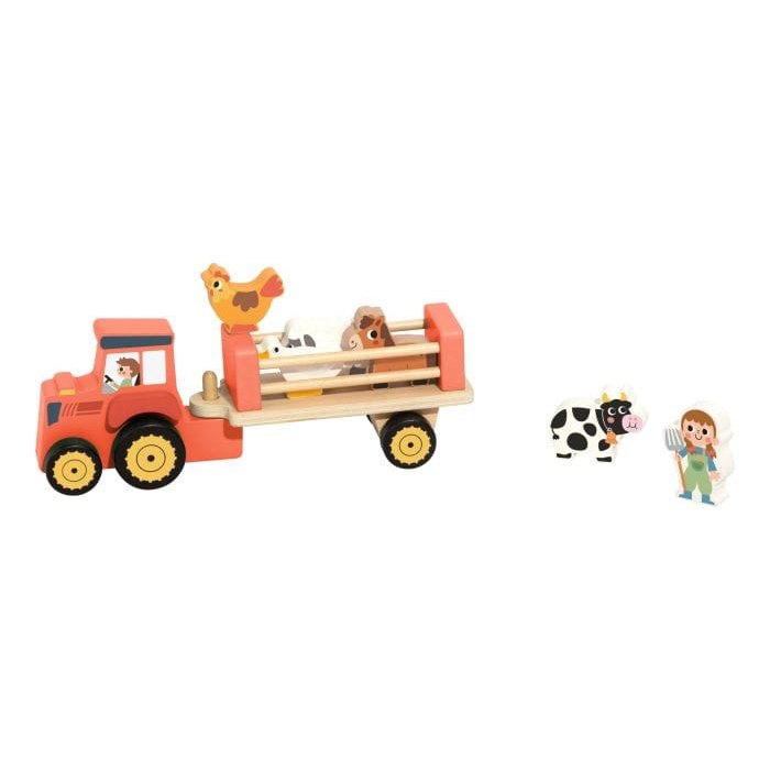 Tooky Toy - Wooden Farm Tractor 6976831555696