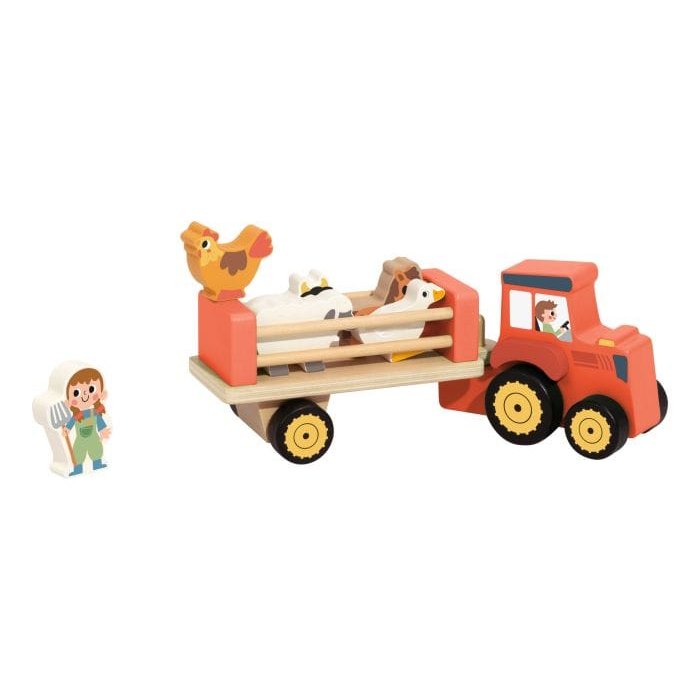 Tooky Toy - Wooden Farm Tractor 6976831555696