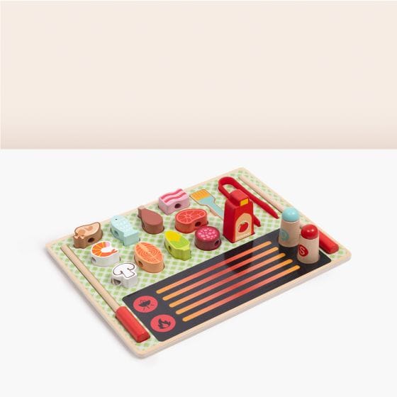 Tooky Toy - Wooden Grill Play Set 6972633378075