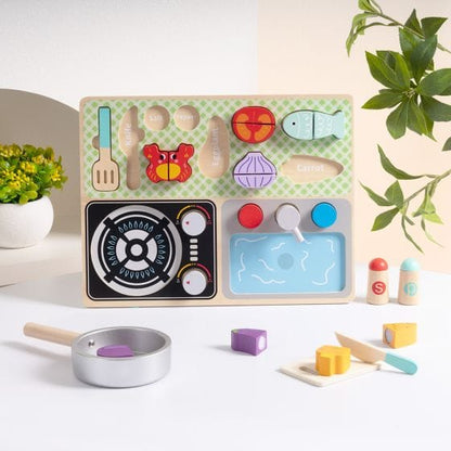 Tooky Toy - Wooden Kitchen Play Set 6972633378112