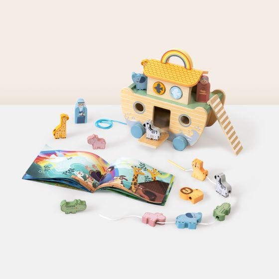 Tooky Toy - Wooden Noah's Ark 6972633378310