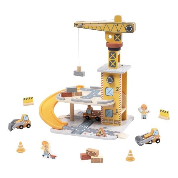 Tooky Toy - Wooden Port Crane Set 6976831554859