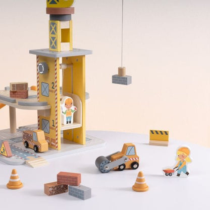 Tooky Toy - Wooden Port Crane Set 6976831554859