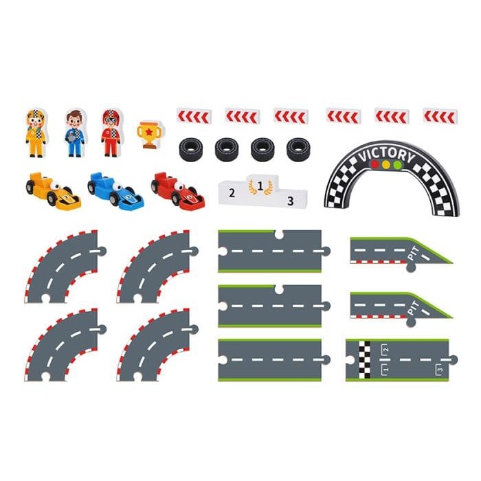 Tooky Toy - Wooden Racing Game 6972633377771