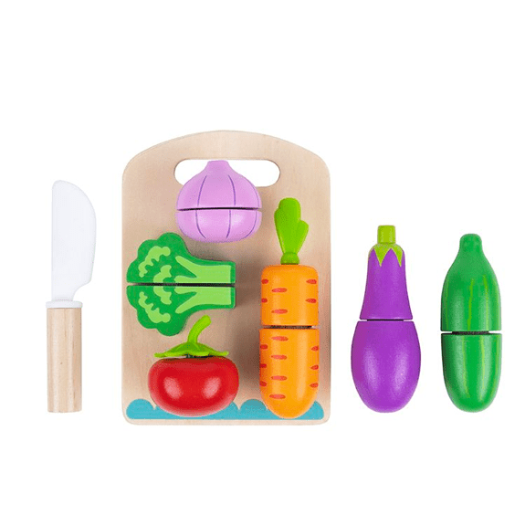 Tooky Toys' Wooden Cutting Vegetables 6972633373841