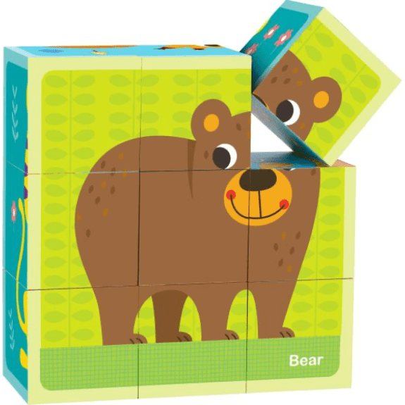 Tooky Toy's Wooden Animal Block Puzzle 6972633370000