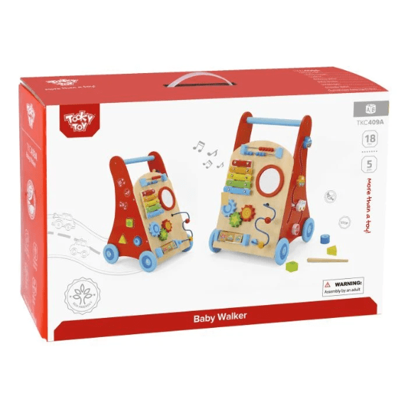 Tooky Toy's Wooden Baby Walker 6972633370154