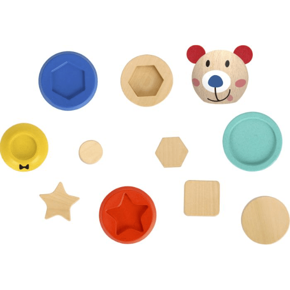 Tooky Toy's Wooden Bear Shape Sorter 6972633371069