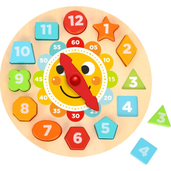 Tooky Toy's Wooden Clock Puzzle 6972633370215