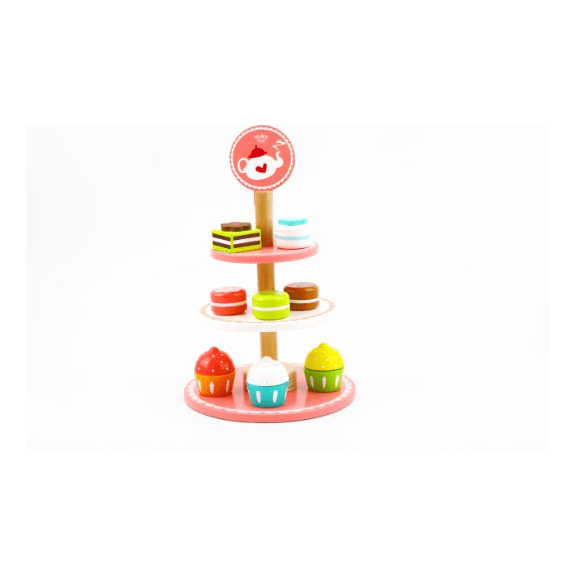 Tooky Toy's Wooden Dessert Stand 6972633370499
