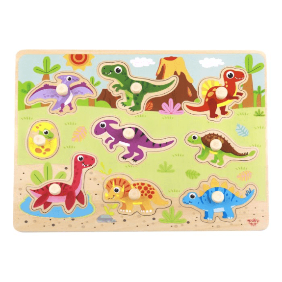 Tooky Toy's Wooden Dinosaur Puzzle 6970090043239