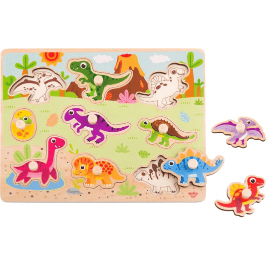 Tooky Toy's Wooden Dinosaur Puzzle 6970090043239