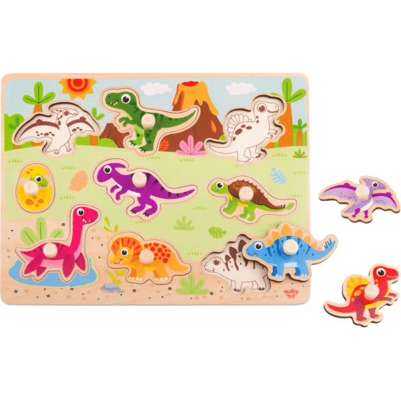 Tooky Toy's Wooden Dinosaur Puzzle 6970090043239