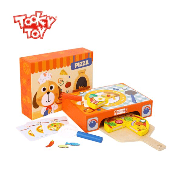 Tooky Toy's Wooden Homemade Pizza 6972633371663