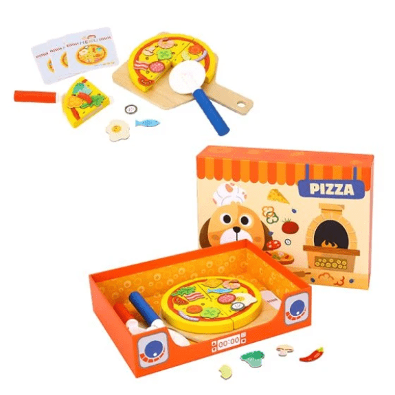 Tooky Toy's Wooden Homemade Pizza 6972633371663