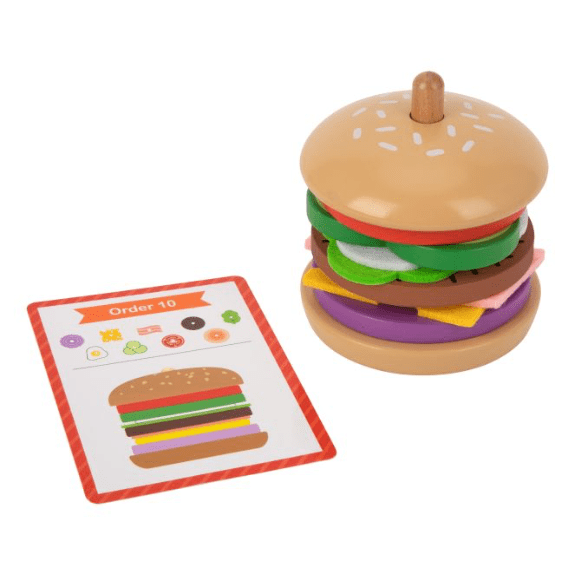 Tooky Toy's Wooden Making A Burger 6972633372325