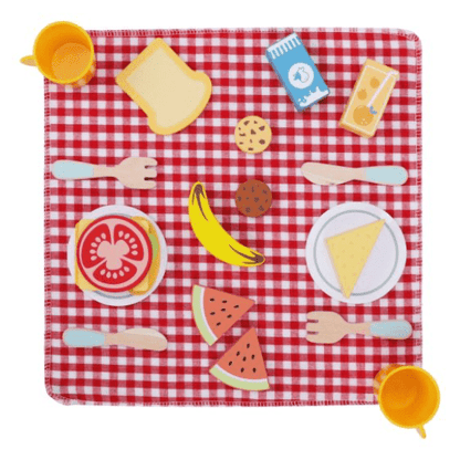 Tooky Toy's Wooden Picnic Basket 6972633375678