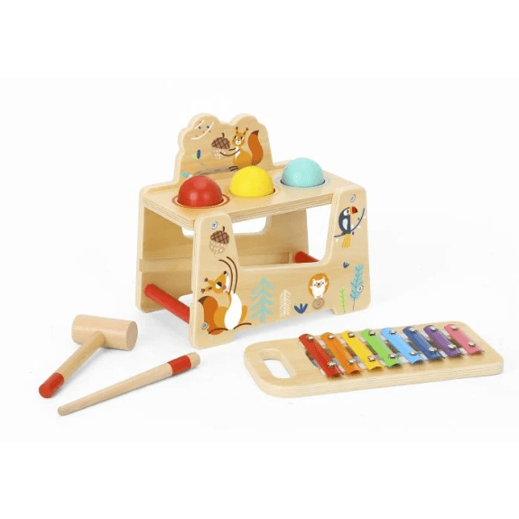 Tooky Toy's Wooden Pound And Tap Bench 6972633371076