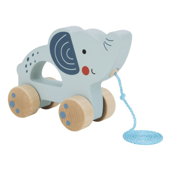 Tooky Toy's Wooden Pull Along Elephant 6972633376330