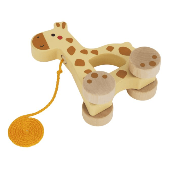 Tooky Toy's Wooden Pull Along Giraffe 6972633376354