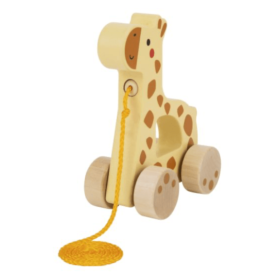 Tooky Toy's Wooden Pull Along Giraffe 6972633376354