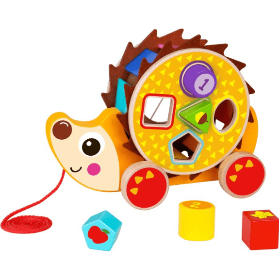 Tooky Toy's Wooden Pull Along Hedgehog 6970090046933