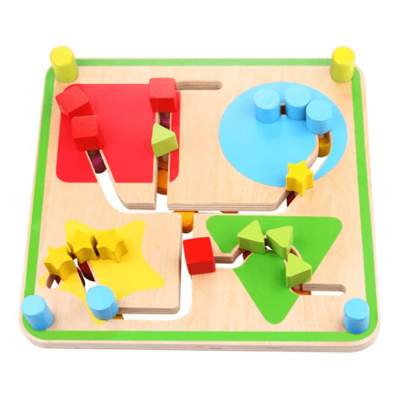 Tooky Toy's Wooden Reversible Maze 6970090046063