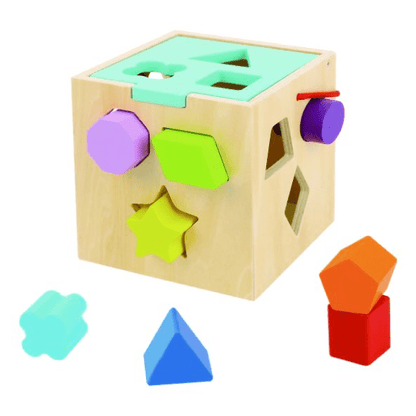 Tooky Toy's Wooden Shape Sorter 6972633374589